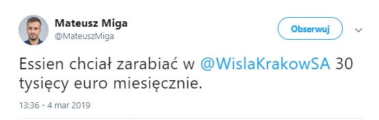 Tyle Essien chciał zarabiać w Wiśle Kraków! :D